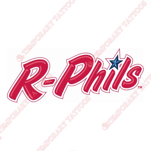 Reading Fightin Phils Customize Temporary Tattoos Stickers NO.7867